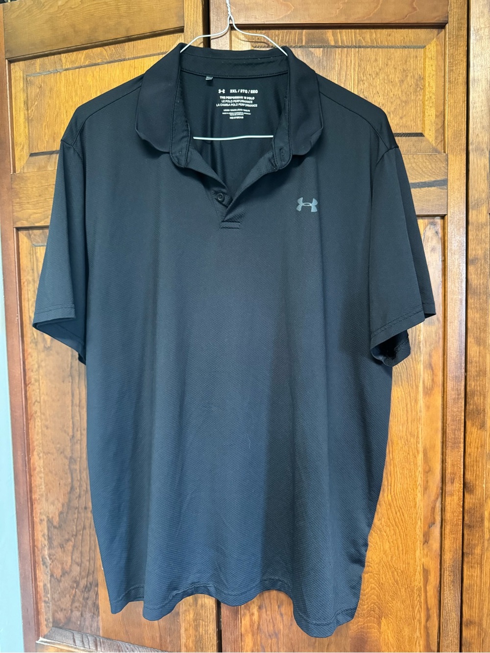 Under Armour Men’s Black Polo Shirt with Subtle Logo